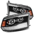 Picture of AlphaRex 09-18 Dodge Ram 1500HD LUXX LED Proj Headlights Plnk Style Blk w-Activ Light-Seq Signal-DRL