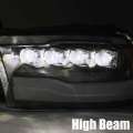 Picture of AlphaRex 09-18 Dodge Ram 1500HD NOVA LED Projector Headlights Plank Style Design Alpha Black w-DRL