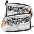 Picture of AlphaRex 09-18 Dodge Ram 1500HD NOVA LED Projector Headlights Plank Style Design Chrome w-DRL