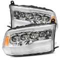 Picture of AlphaRex 09-18 Dodge Ram 1500HD NOVA LED Projector Headlights Plank Style Design Chrome w-DRL