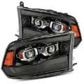 Picture of AlphaRex 09-18 Dodge Ram 1500HD PRO-Series Proj Headlights Plank Style Black w-Seq Signal-Smoked DRL