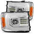 Picture of AlphaRex 07-13 GMC 1500HD PRO-Series Projector Headlights Plank Style Chrm w-Activ Light-Seq Signal