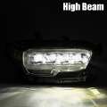 Picture of AlphaRex 16-20 Toyota Tacoma NOVA LED Projector Headlights Plank Style Chrome w-Activation Light