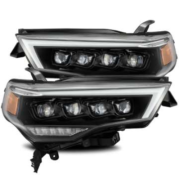 Picture of AlphaRex 14-20 Toyota 4Runner NOVA LED Proj Headlights Plank Style Alpha Black w-Activation Light