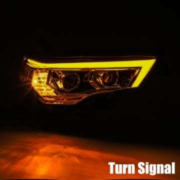 Picture of AlphaRex 14-20 Toyota 4Runner PRO-Series Projector Headlights Plank Style Chrm w-Sequential Signal