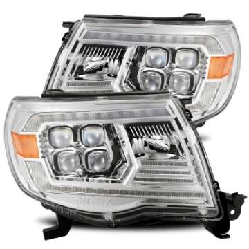 Picture of AlphaRex 05-11 Toyota Tacoma NOVA LED Projector Headlights Plank Style Chrome w-Activation Light-DRL