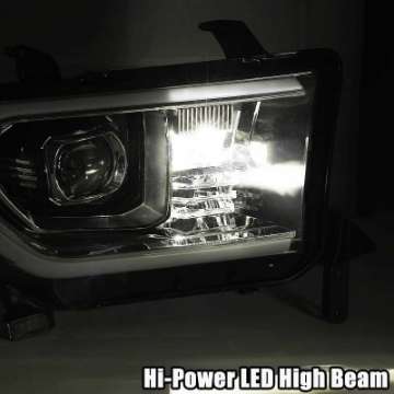 Picture of AlphaRex 07-13 Toyota Tundra PRO-Series Projector Headlights Plank Style Chrome w-Activation Light