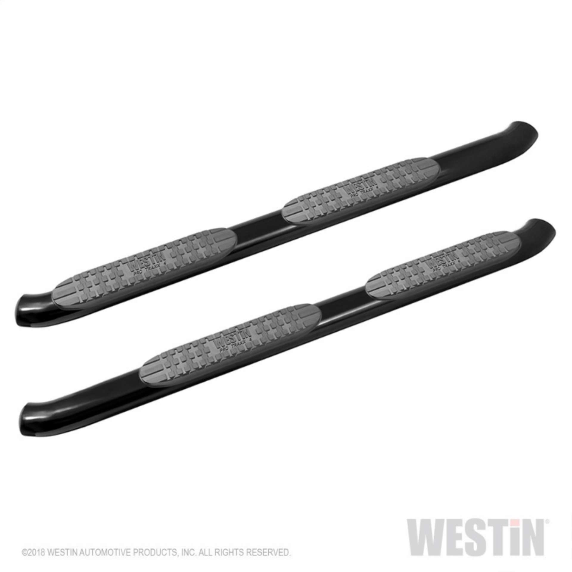 Picture of Westin 18-20 Jeep Wrangler JL Unlimited 4DR PRO TRAXX 4 Oval Nerf Step Bars - Textured Black