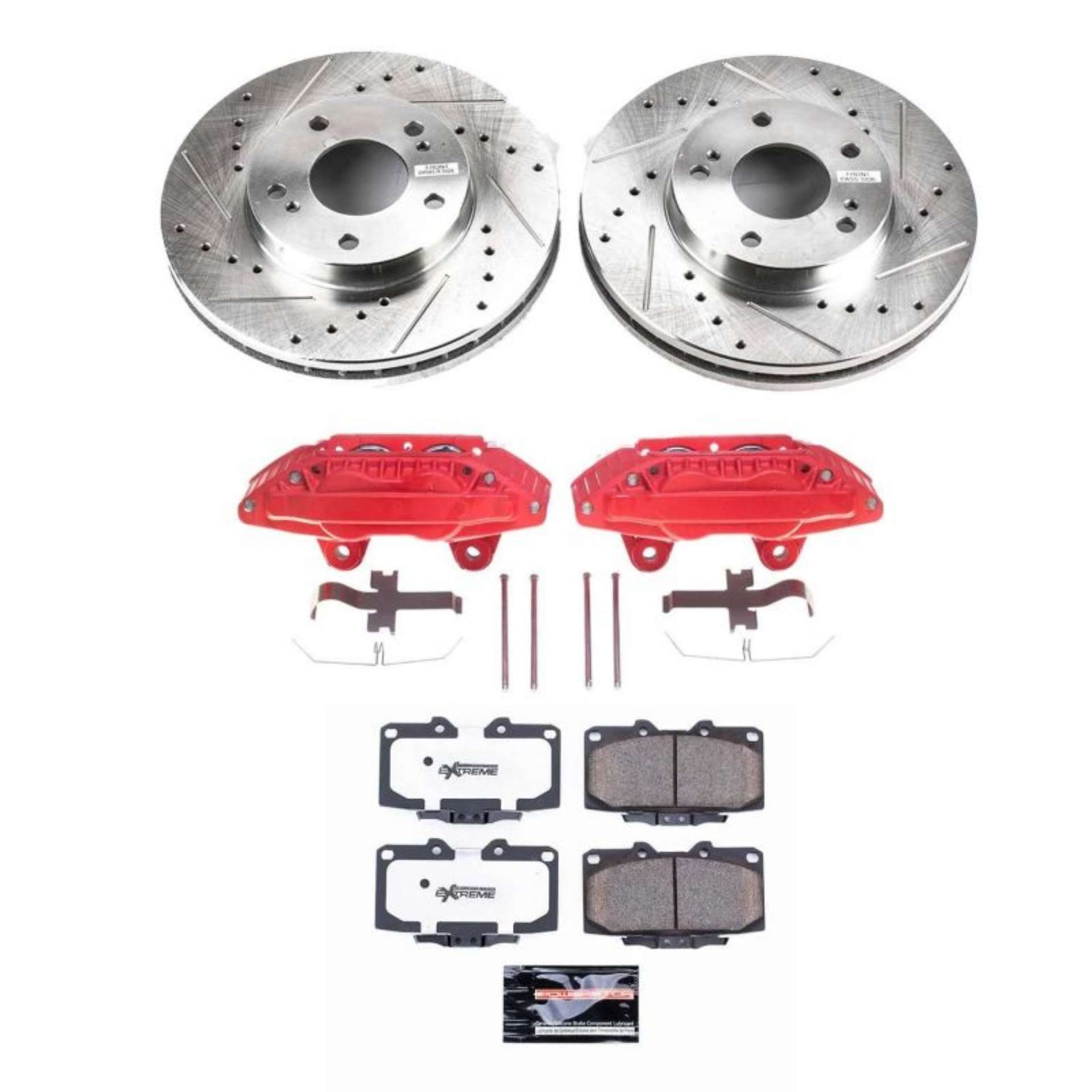 Picture of Power Stop 89-92 Nissan 300ZX Front Z26 Street Warrior Brake Kit w-Calipers