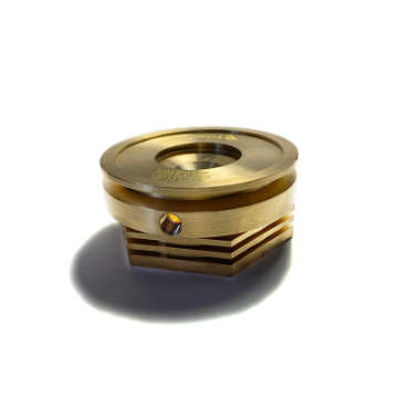 Picture of Ticon Industries Tig Aesthetics 3in Universal Vband Heat Sink w- Purge - Tellurium Copper