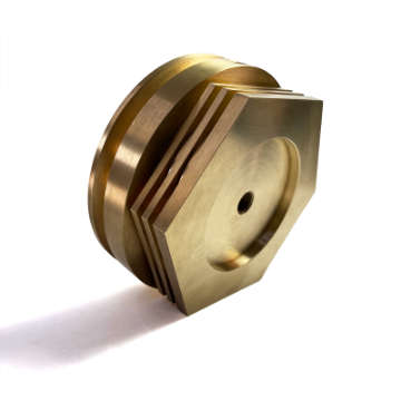 Picture of Ticon Industries Tig Aesthetics 3in Universal Vband Heat Sink w- Purge - Tellurium Copper