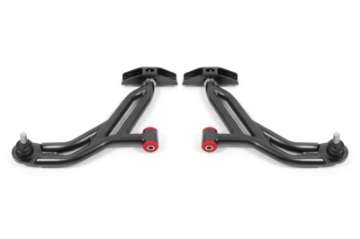 Picture of BMR Suspension 05-14 Ford Mustang Lower A-Arms - Black Hammertone - Non-Adjustable