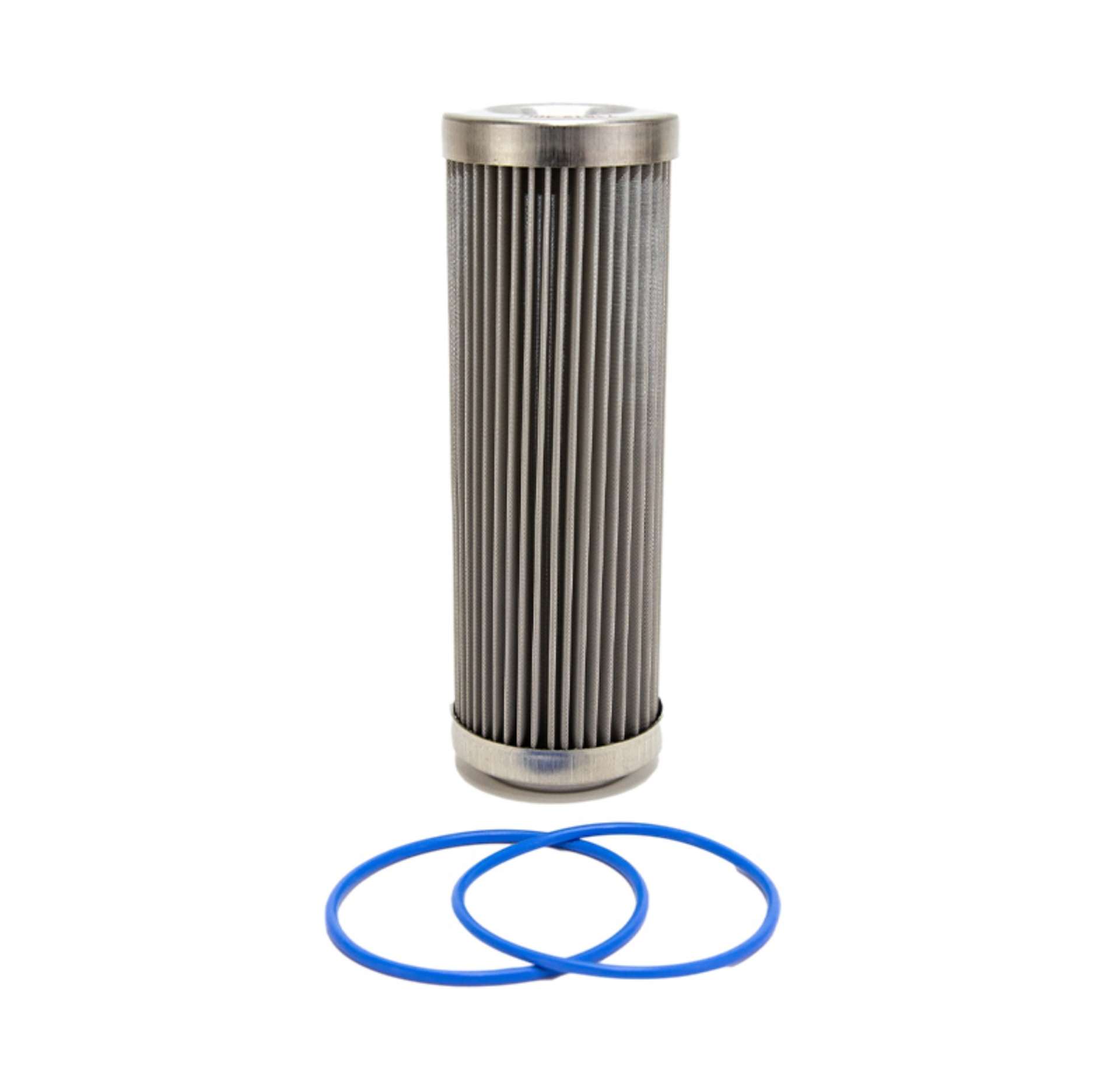 Picture of Fuelab 40 Micron Stainless Steel Replacement Element - 6in w-2 O-Rings & Instructions