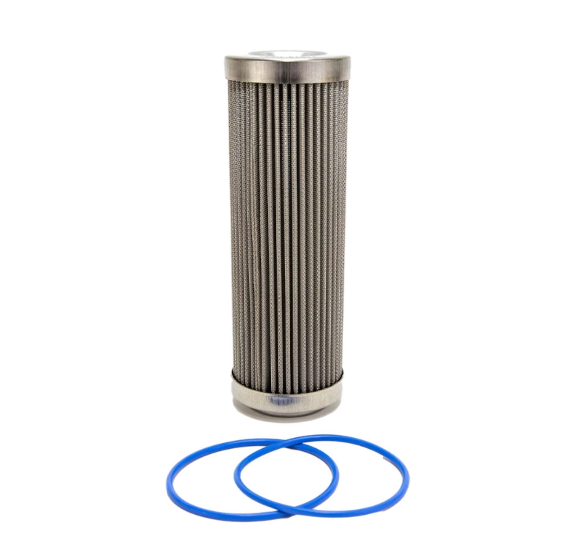 Picture of Fuelab 100 Micron Stainless Steel Replacement Element - 6in w-2 O-Rings & Instructions