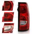 Picture of ANZO 2004-2007 Chevy Silverado Taillight Red-Clear Lens w-Black Trim OE Replacement