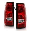 Picture of ANZO 2004-2007 Chevy Silverado Taillight Red-Clear Lens w-Black Trim OE Replacement