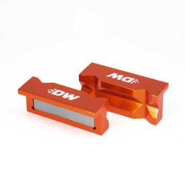 Picture of DeatschWerks 4in- Aluminum Soft Jaws w- Magnet - Orange Anodized