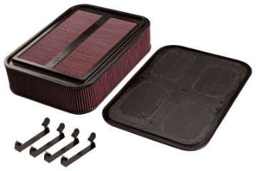 Picture of K&N Custom Racing Assembly Carbon Fiber 4in Air Box w- Base and Hardware - Large