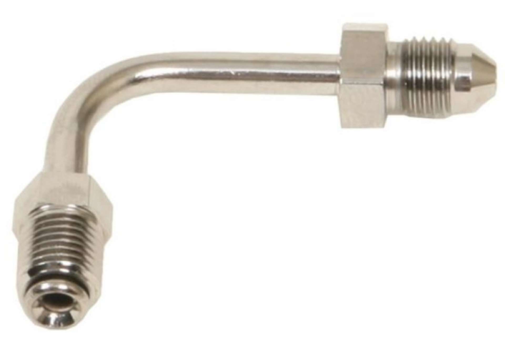 Picture of Russell Performance 3-8in-24 Inverted Flare to Male -3AN Steel Chrome 90 Degree Brake Line Fitting