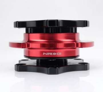 Picture of NRG Quick Release SFI SPEC 42-1 - Shinny Black Body - Red Shinny Ring