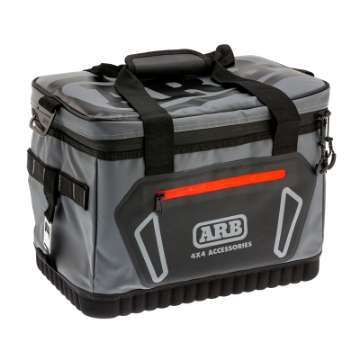 Picture of ARB Cooler Bag Charcoal w- Red Highlights 15in L x 11in W x 9in H Holds 22 Cans