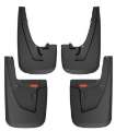 Picture of Husky Liners 19-22 RAM 2500-3500 w-o OEM Fender Flares Custom Front & Rear Mud Guard Set - Black