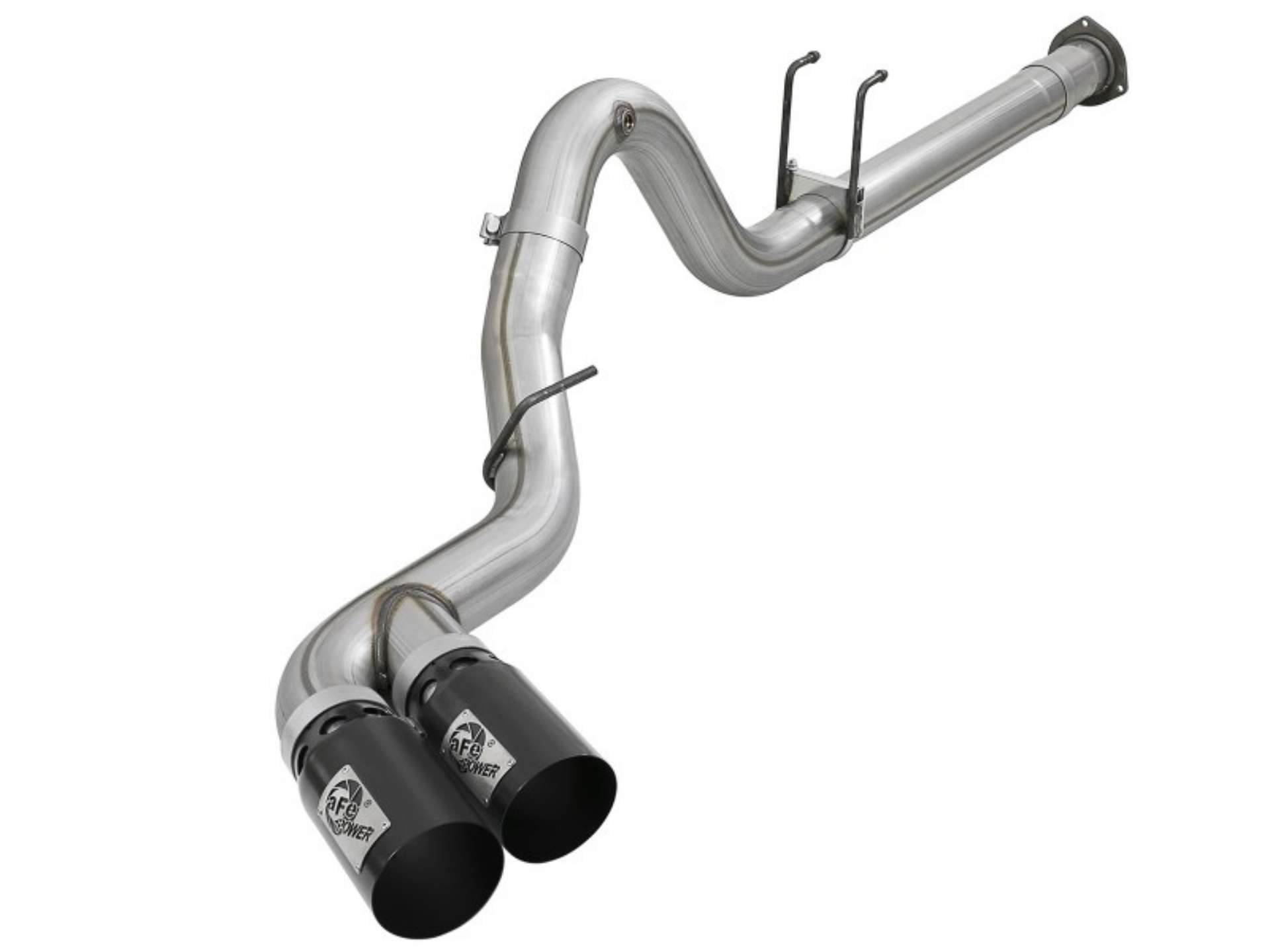 Picture of aFe Power 15-16 Ford F250-F350 6-7L Diesel Rebel XD 4in 409 SS DPF-Back Exhaust System - Black Tips