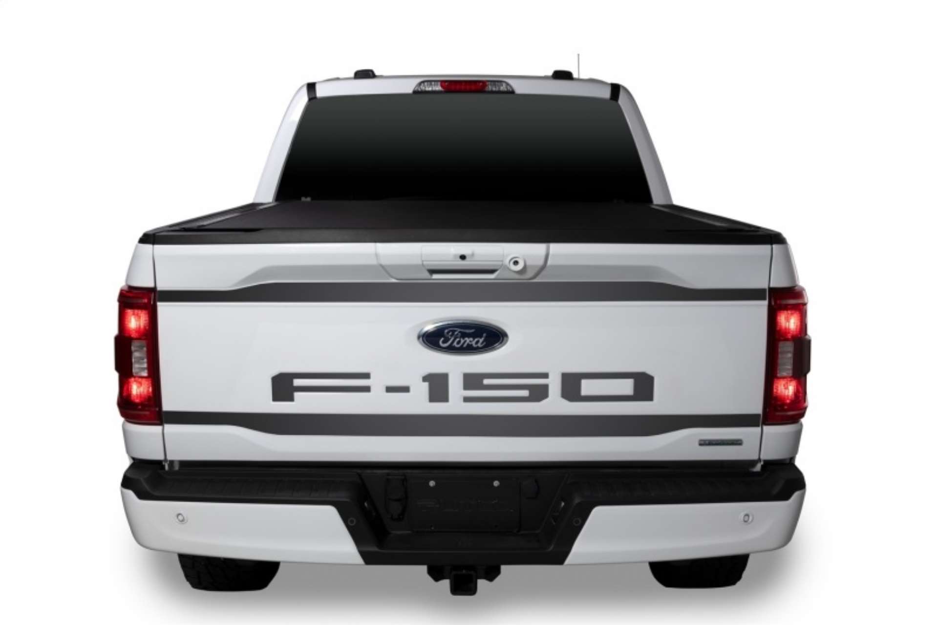 Picture of Putco 2021 Ford F-150 Stainless Steel Black Platinum Upper-Lower Tailgate Accent 2pcs