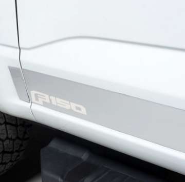 Picture of Putco 2021 Ford F-150 Reg Cab 6-5ft Short Box Ford Licensed SS Rocker Panels 4-25in Tall 10pcs