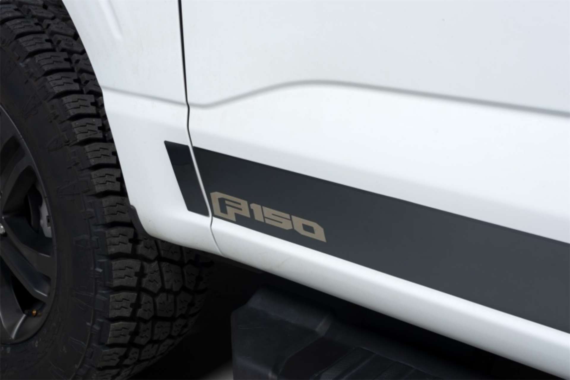 Picture of Putco 2021 Ford F-150 Reg Cab 8ft Long Box Ford Licensed Blk Platinum Rocker Panels 4-25in 10pc