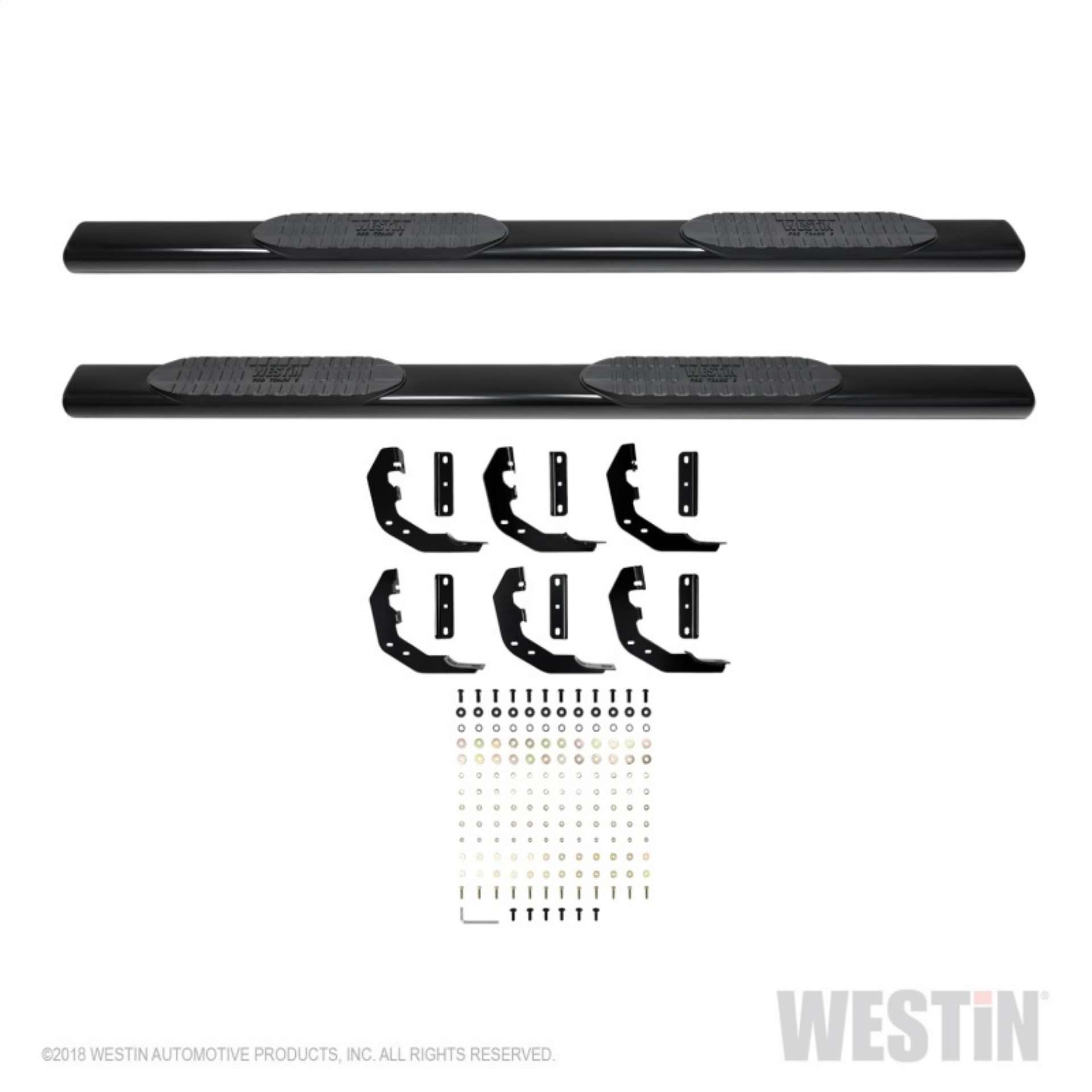 Picture of Westin 19-21 Ram 1500 Crew Cab PRO TRAXX 6 Oval Nerf Step Bars - Black