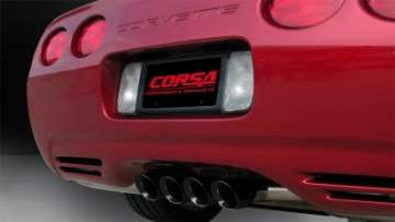 Picture of Corsa 1997-2004 Chevrolet Corvette C5 Z06 5-7L V8 Black Sport Axle-Back Exhaust