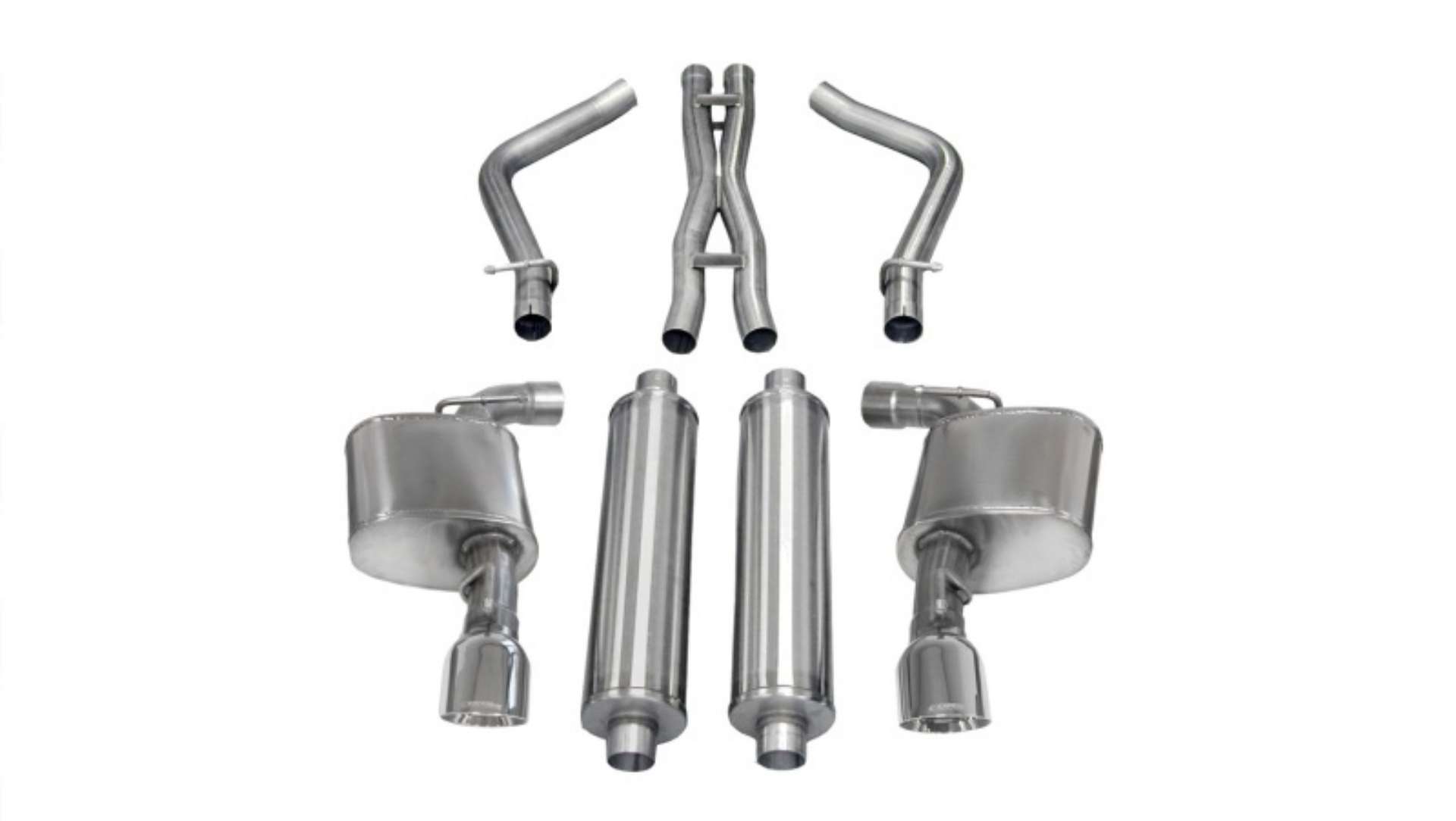 Picture of Corsa 2012-2014 Dodge Charger SRT-8 6-4L V8 Polished Xtreme Cat-Back Exhaust