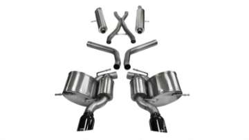 Picture of Corsa 2012-2013 Jeep Grand Cherokee 6-4L V8 Black Sport Cat-Back Exhaust