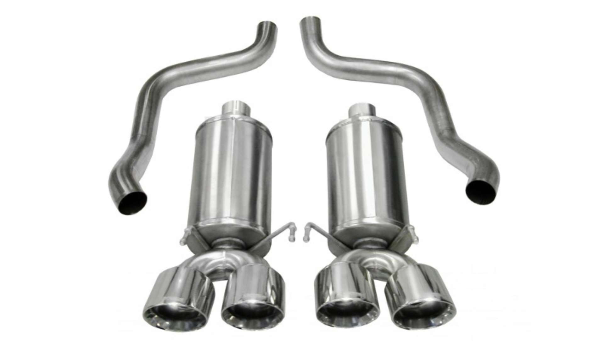 Picture of Corsa 2009-2013 Chevrolet Corvette C6 6-2L V8 Polished Xtreme Axle-Back Exhaust