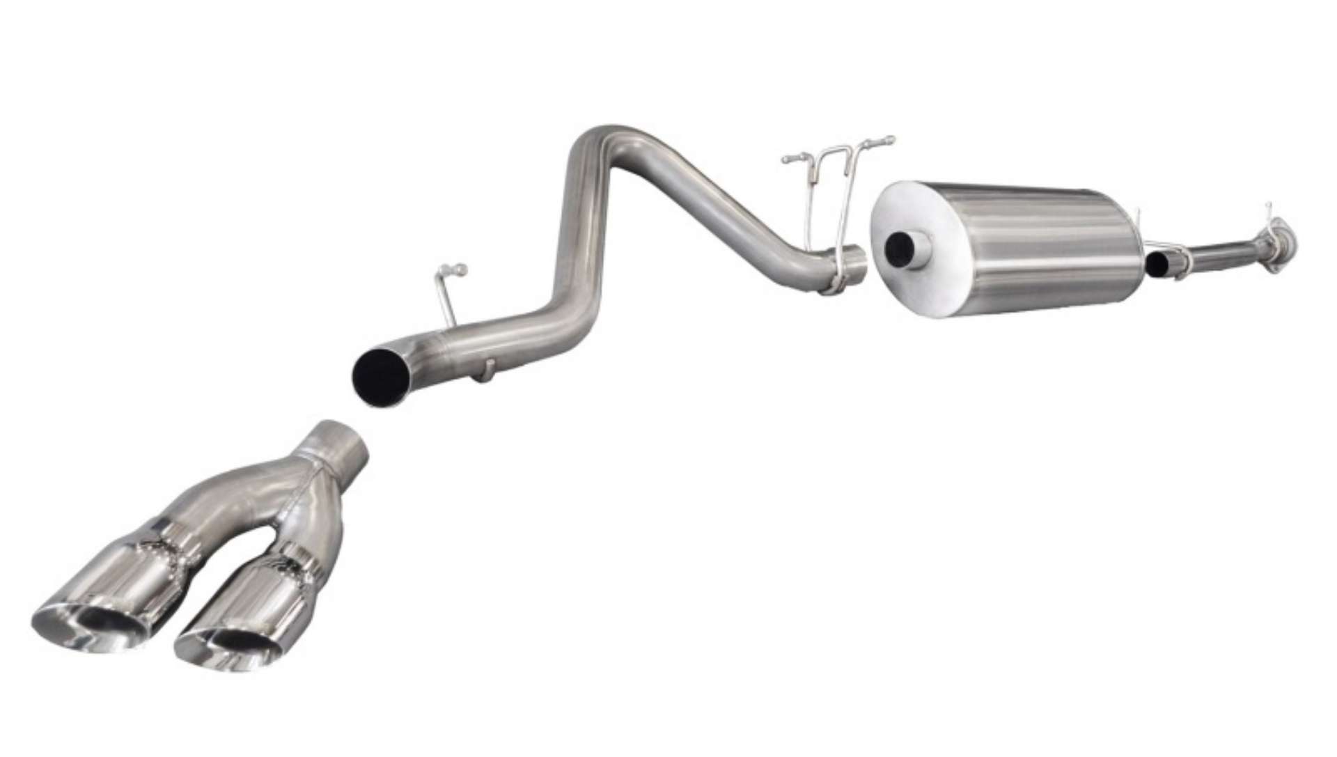 Picture of Corsa 2011-2013 Chevrolet Silverado Ext- Cab-Std- Bed 2500 6-0L V8 Polished Sport Cat-Back Exhaust