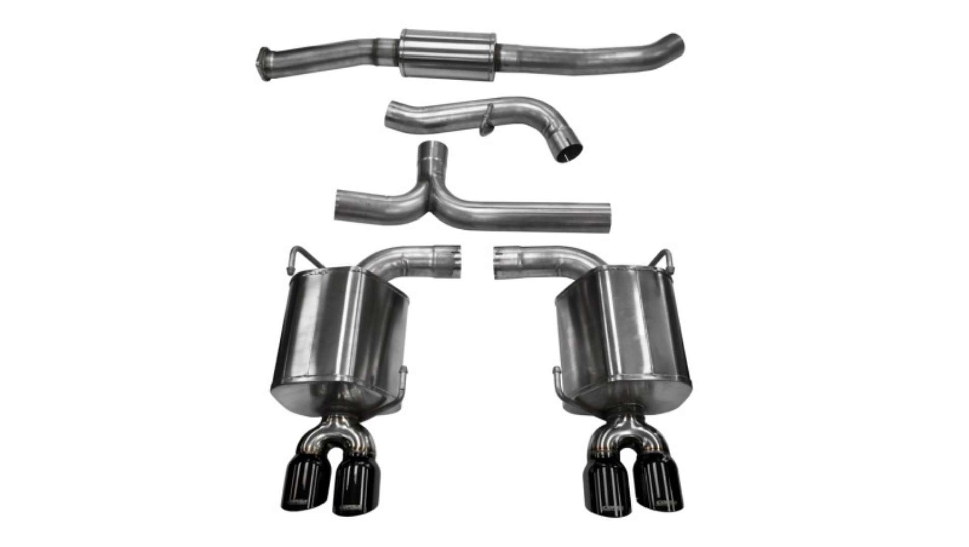 Picture of Corsa 2011-2014 Subaru Impreza Sedan STI 2-5L Turbo Manual Black Sport Cat-Back Exhaust