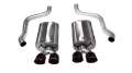 Picture of Corsa 2009-2013 Chevrolet Corvette C6 6-2L V8 Black Sport Axle-Back Exhaust