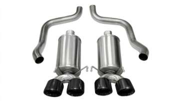 Picture of Corsa 2005-2007 Chevrolet Corvette C6 6-0L V8 Black Xtreme Axle-Back Exhaust