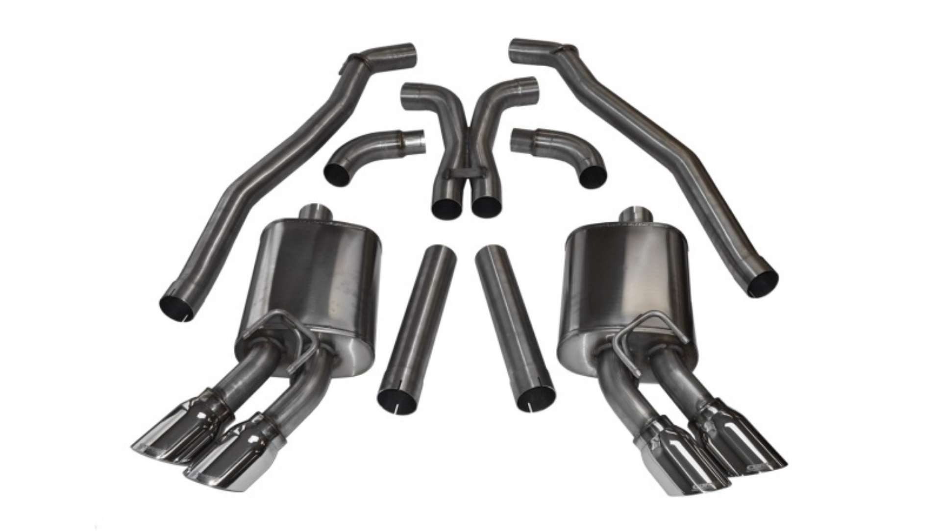 Picture of Corsa 2012-2015 Chevrolet Camaro Coupe ZL1 6-2L V8 Polished Sport Cat-Back + XO Exhaust