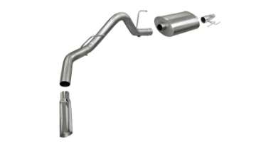 Picture of Corsa 2011-2014 -13 Ford F-150 EcoBoost 3-5L V6 Polished Sport Cat-Back Exhaust