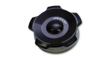 Picture of Vibrant 2-75in OD Aluminum Weld Bungs w- Anodized Black Aluminum Threaded Cap incl- O-Ring