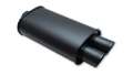 Picture of Vibrant StreetPower FLAT BLACK Oval Muffler with Dual 3in Outlet - 3in inlet I-D