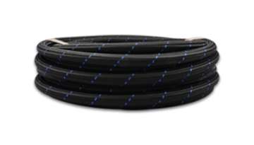 Picture of Vibrant -4 AN Two-Tone Black-Blue Nylon Braided Flex Hose 2 foot roll