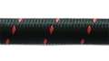 Picture of Vibrant -4 AN Two-Tone Black-Red Nylon Braided Flex Hose 2 foot roll