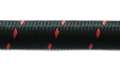 Picture of Vibrant -4 AN Two-Tone Black-Red Nylon Braided Flex Hose 2 foot roll