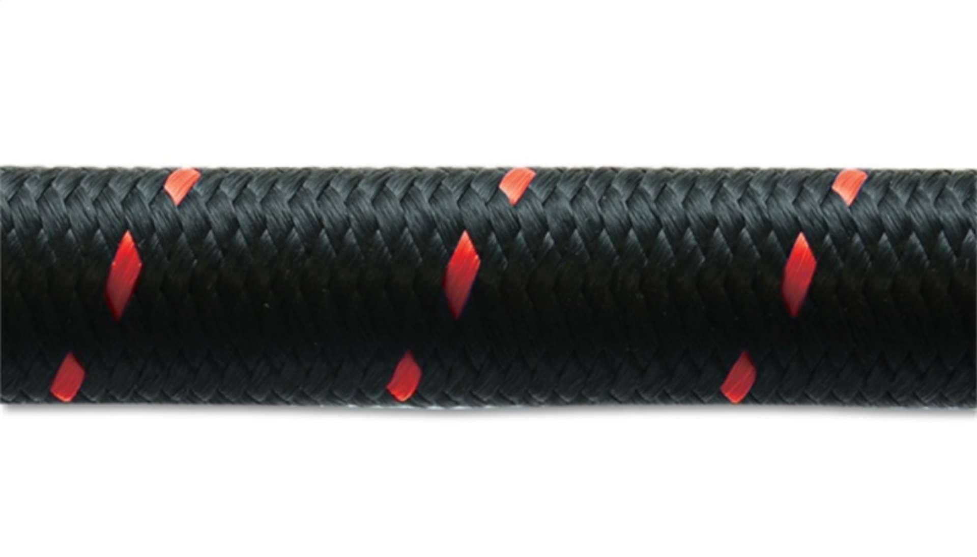 Picture of Vibrant -6 AN Two-Tone Black-Red Nylon Braided Flex Hose 2 foot roll