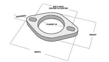 Picture of Vibrant 2-Bolt T304 SS Exhaust Flange 3in I-D