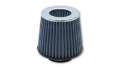 Picture of Vibrant Open Funnel Perf Air Filter 5in Cone O-D- x 5in Tall x 2-5in inlet I-D- Chrome Filter Cap