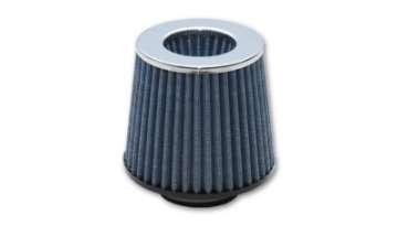 Picture of Vibrant Open Funnel Perf Air Filter 5in Cone O-D- x 5in Tall x 2-75in inlet I-D- Chrome Filter Cap